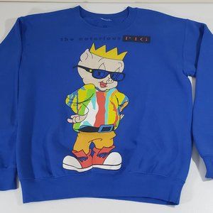 Vtg Looney Tunes The Notorious Pig Sweatshirt 90s